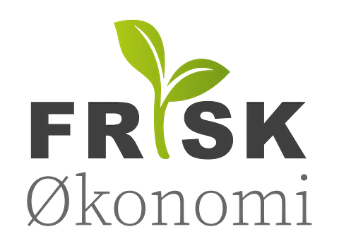 Frisk økonomi logo, svart med gradient